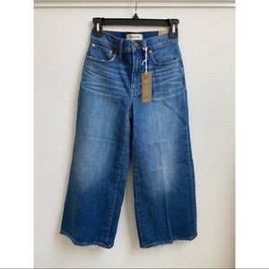 Madewell Petite Wide-Leg Crop Jeans
